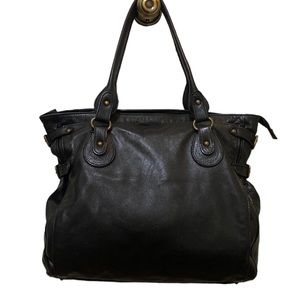 Black leather Sundance bag